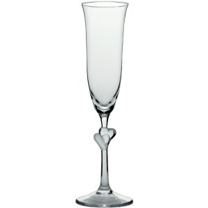 Stolzle Lausitz L'amour kieliszek do szampana z przezroczystym sercem 175 ml. 2 szt.