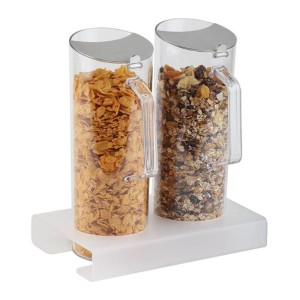 Dyspenser do płatków podwójny 2 x 1,5 l.