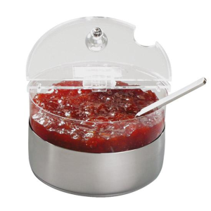 Misa chłodząca okrągła na podstawie nierdzewnej 0,6 l. 