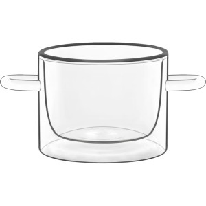 Schonwald PlayGround Glass szklana miseczka, garnek z podwójną ścianką 7 cm.