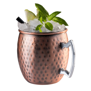 Kubek miedziany antyczny do drinków, piwa Moscow Mule 0,5 l.