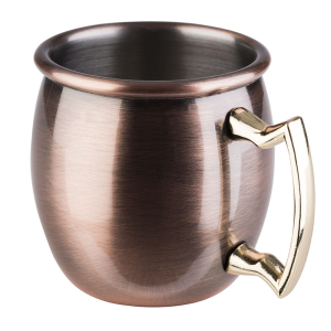 Kieliszki mini kubki do wódki shotów miedziane antyczne 50 ml. 4 szt. 