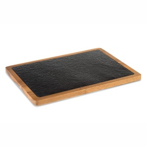 Pujadas Vollrath taca łupkowa w drewnianej desce 33 cm. x 23 cm.