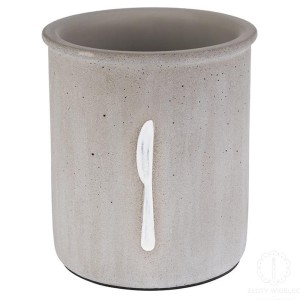 Pojemnik na sztućce, noże, betonowy 14 cm.