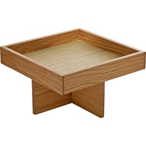 Schonwald PlayGround Ananti Oak drewniana taca z podstawą 18 cm x 18 cm. 