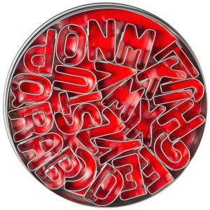 Wycinarki do ciasteczek, litery 26 szt.