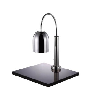 Pujadas Vollraht lampa grzewcza na blat ze stali nierdzewnej z marmurową podstawą 50 x 45 cm, 24 cm