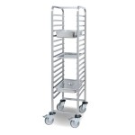 Pujadas Vollrath Wózek GN 1/1 na 17 prowadnic, stal nierdzewna, 45,5×63,5×171 cm