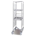 Pujadas Vollrath Wózek na 17 prowadnic GN 1/1, stal nierdzewna 45,5×63×171 cm