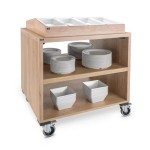 Pujadas Vollrath Wózek serwisowy na sztućce talerze