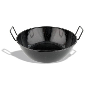 Pujadas Vollrath Patelnia głęboka stalowa emaliowana 28 cm