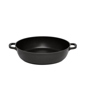 Pujadas Vollrath Garnek Black Series, naczynie żaroodporne, z powłoką nieprzywierającą,20 cm