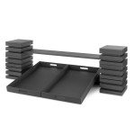 Pujadas Vollrath Cubic zestaw bufetowy 2-poziomowy na tace 60x40 cm