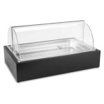 Pujadas Vollrath Cubic taca bufetowa z pokrywą czarna perforowana