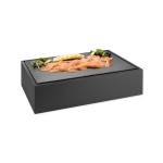 Pujadas Vollrath Cubic taca bufetowa czarna z melaminowego łupka